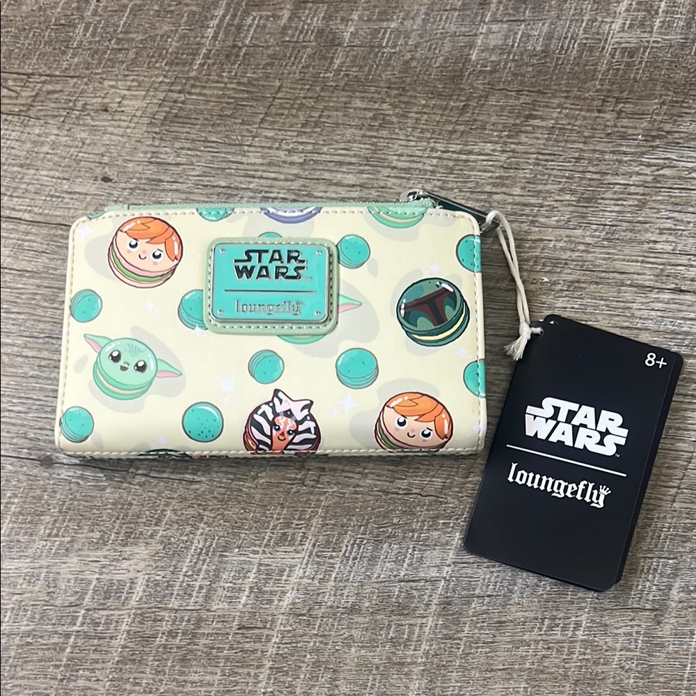 Loungefly Star Wars Character Macarons Allover Print Wallet